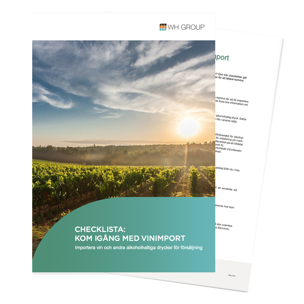 Checklista- kom igång med vinimport